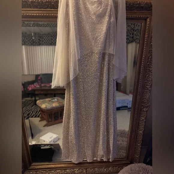 Sequin Cape Dress - Picture 3 of 4